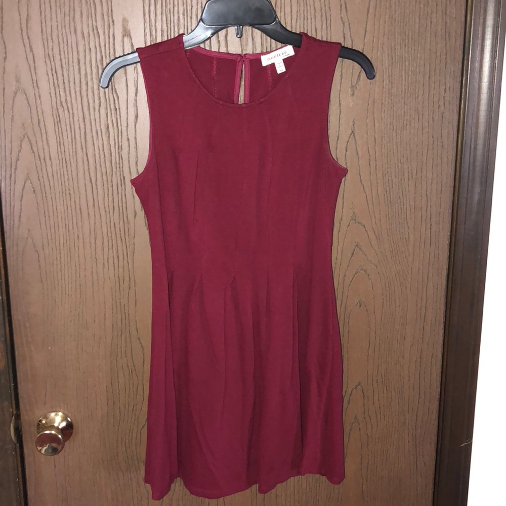 Maroon skater dress